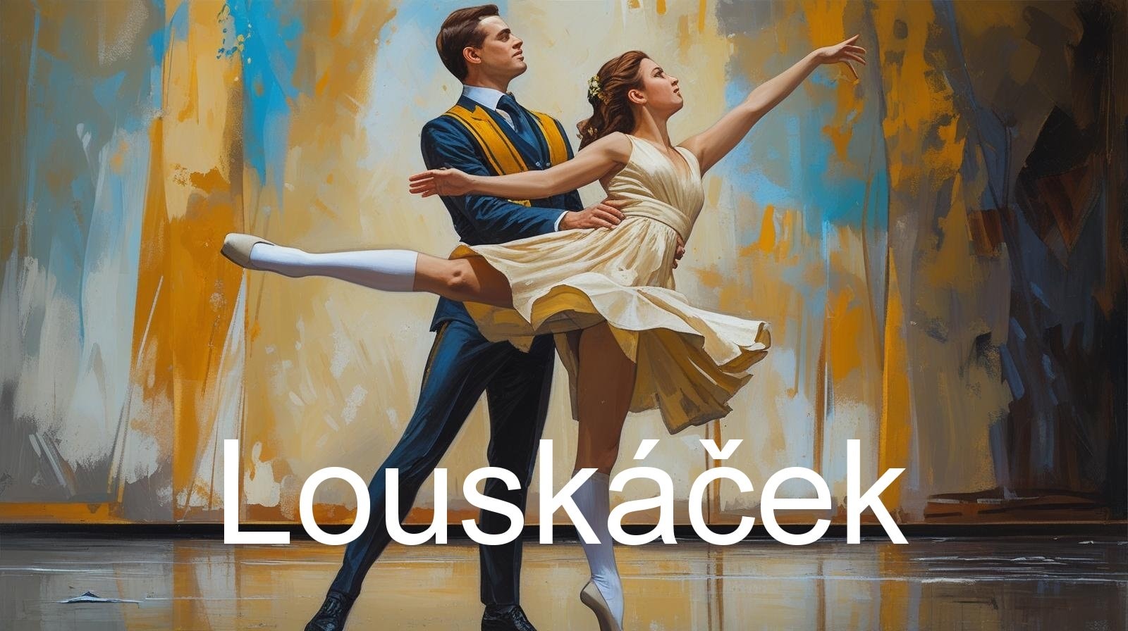 Redraw-the-source-onto-the-painting.Do-not-change-the-content.close-up-place-the-inscription-Louskacek-in-bold-Arial-font-yellow-color-in-the-lower-third-center-it-maintain-proportions.1